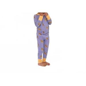 NEW LAREE + CO. birthday 2024 bamboo long sleeve set in purple multicolor